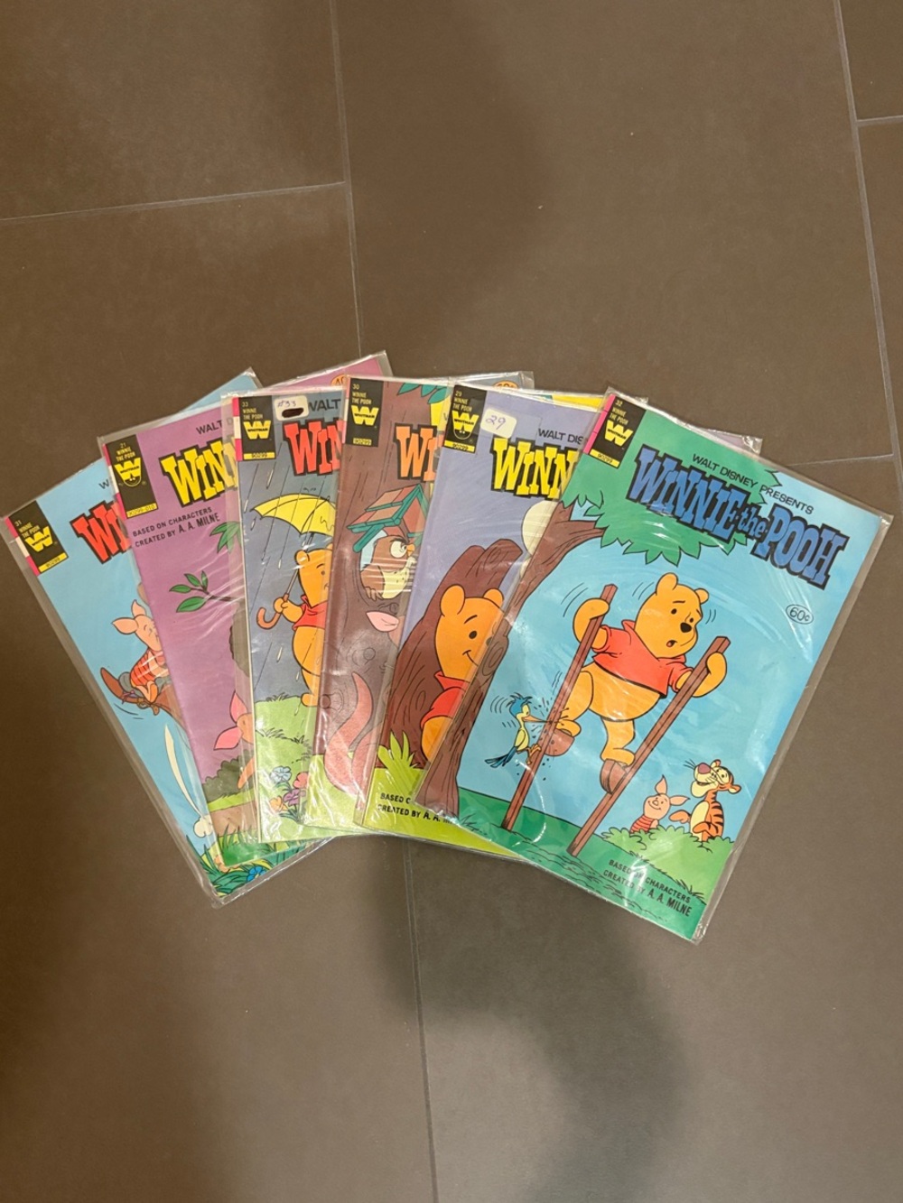 Vintage Disney Winnie the Pooh Comic Set of 6